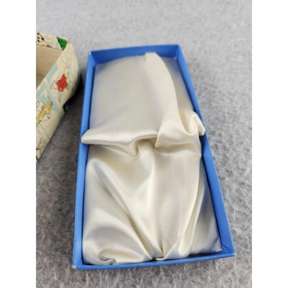 Vintage 1847 Rogers Bros. silverware EMPTY box Circus Paper Baby Utensil Set